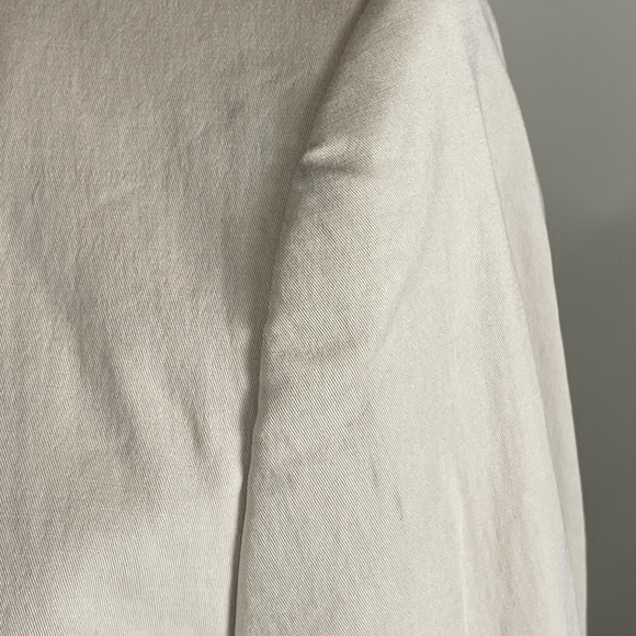 Theory Open Front Tan Blazer in Stretch Cotton - Picture 4 of 7